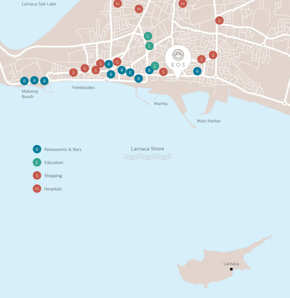 EOS Residences Map