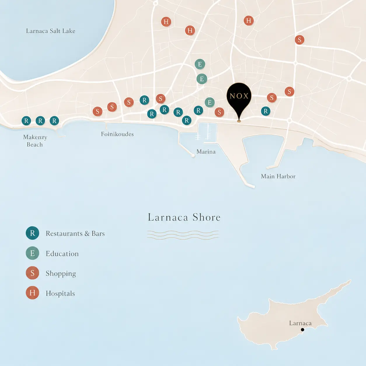 NOX Residences Map